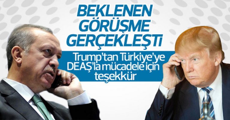 Erdoğan Trump’la görüştü – Beklenen telefon konuşması