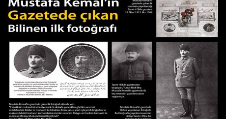 Mustafa Kemal’in gazetede çıkan, bilinen ilk fotoğrafı…
