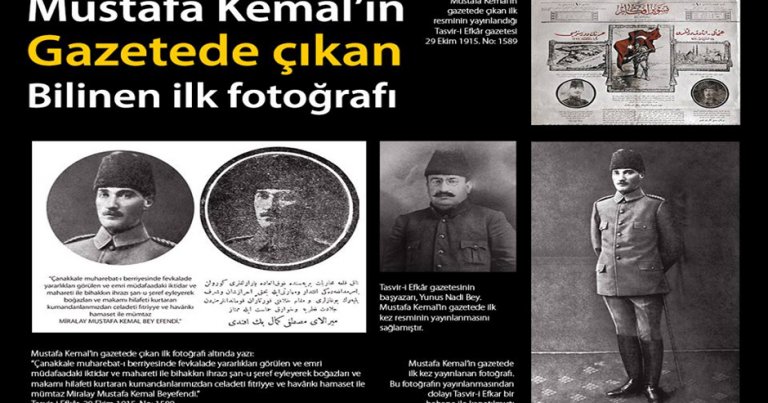 Mustafa Kemal’in gazetede çıkan, bilinen ilk fotoğrafı…