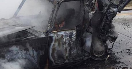 Havaalanı yolunda korkunç kaza: 3 kişi yanarak hayatını kaybetti- VİDEO