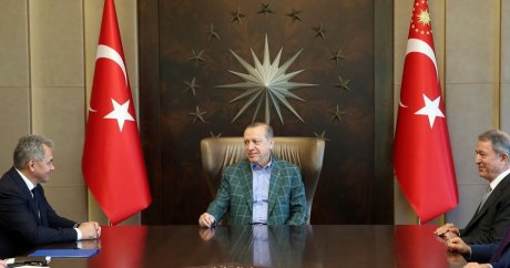 Erdoğan, Rus Bakan Şoygu’yu kabul etti