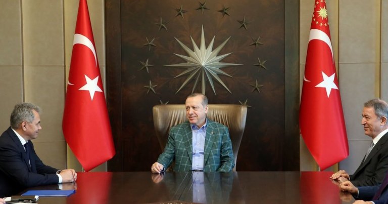 Erdoğan, Rus Bakan Şoygu’yu kabul etti