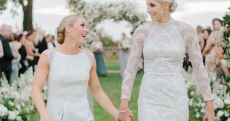 Eşcinsel kadın basketbolcu, kız arkadaşıyla evlendi – VİDEO