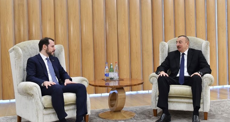 İlham Aliyev, Berat Albayrak’ı kabul etti
