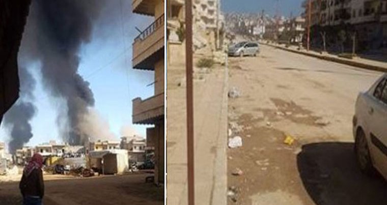 YPG’li teröristler evleri ve araçları ateşe verdi