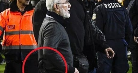 Sahaya silahla giren PAOK Başkanı’na ceza