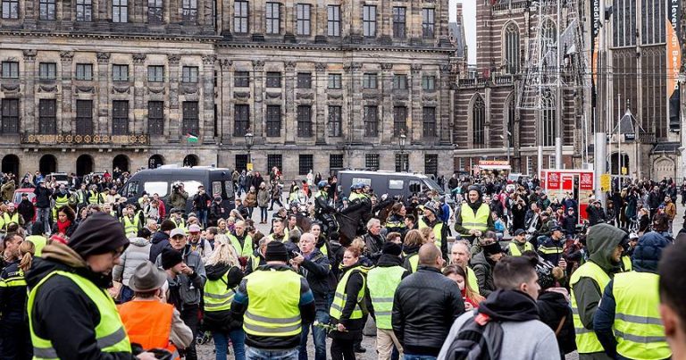 Hollanda’da ‘sarı yelekliler’ protestosu