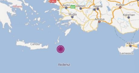 Akdeniz`de 4.4 büyüklüğünde deprem