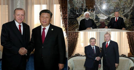 Cumhurbaşkanı Erdoğan Tacikistan`da ikili temaslarda bulundu
