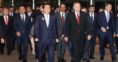 Cumhurbaşkanı Erdoğan,Japonya başbakanı Abe ile bir araya geldi