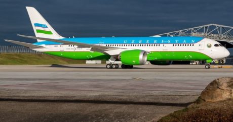 Özbekistan Cumhurbaşkanının yeni uçağının görüntüleri ortaya çıktı