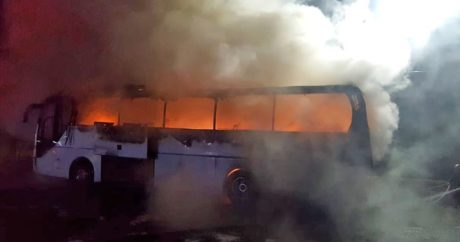 Balıkesir’de seyir halindeki otobüste yangın