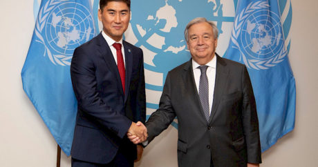 Kırgızistan Dışişleri Bakanı BM Genel Sekreteri ile görüştü