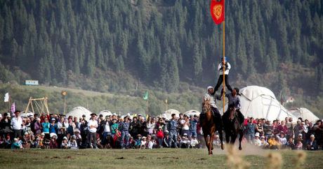 Kırgızistan’da Birinci Ulusal Göçebe Oyunları başladı