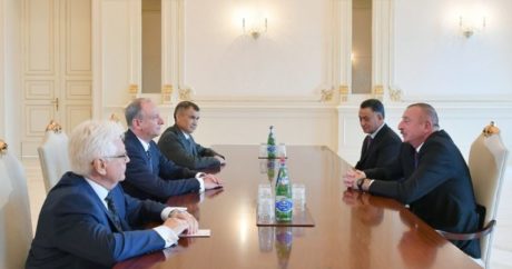 Azerbaycan Cumhurbaşkanı Aliyev, Rusya Federasyonu Güvenlik Konseyi Sekreteri`ni kabul etti