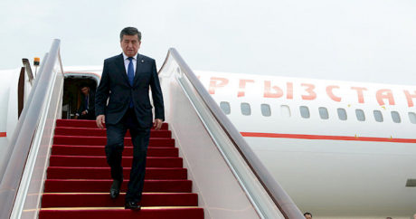 Cumhurbaşkanı Ceenbekov Moskova`ya gitti