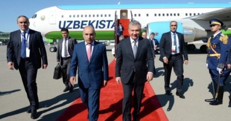 Özbekistan ve Kırgızistan Cumhurbaşkanları Bakü`de