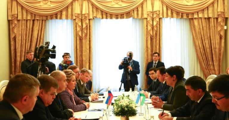Özbekistan`ın Senato Başkanı Narbayeva, Rus mevkidaşı ile görüştü