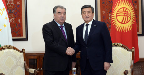 Kırgızistan ve Tacikistan Cumhurbaşkanları bir araya geldi