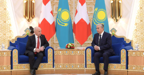 Kazakistan ve İsviçre Cumhurbaşkanları Nur-Sultan`da bir araya geldi