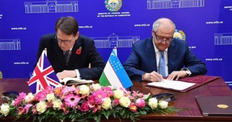 Özbekistan ve Büyük Britanya arasında işbirliği anlaşması imzalandı
