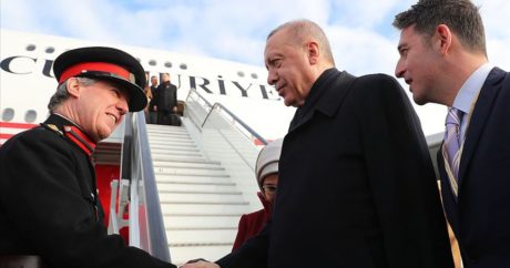Türkiye Cumhurbaşkanı Erdoğan Londra`da