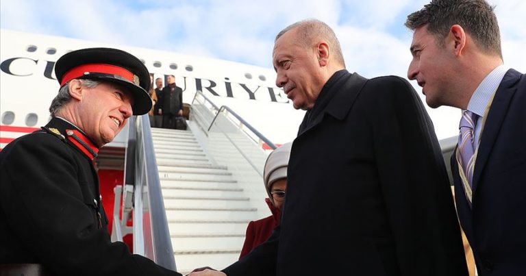 Türkiye Cumhurbaşkanı Erdoğan Londra`da