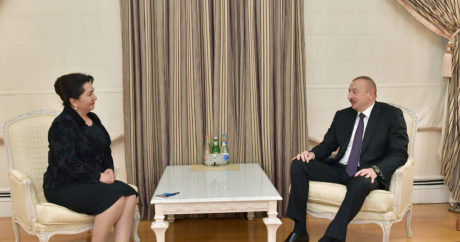 Azerbaycan Cumhurbaşkanı Aliyev, Özbekistan Ali Meclisi Senato Başkanı ile görüştü