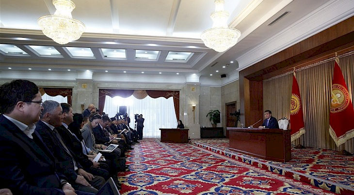 Kırgız Lider Ceenbekov, yıllık basın toplantısı düzenleyecek
