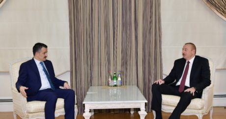 Azerbaycan Cumhurbaşkanı Aliyev, Türkiye`nin Tarım ve Orman Bakanı Pakdemirli`yi kabul etti