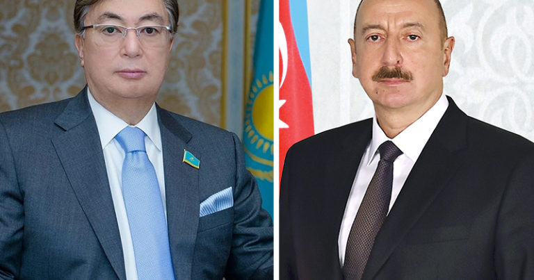 Kazakistan Cumhurbaşkanı Tokayev`den Azerbaycan Cumhurbaşkanı Aliyev`e doğum günü tebriği