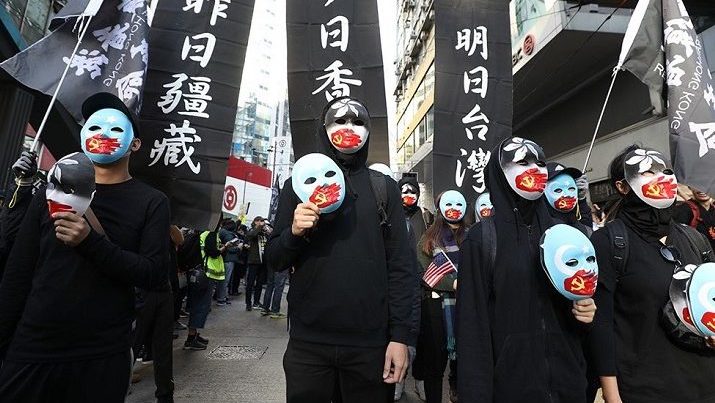 Hong Kong’da Doğu Türkistan’a destek yürüyüşü düzenlendi