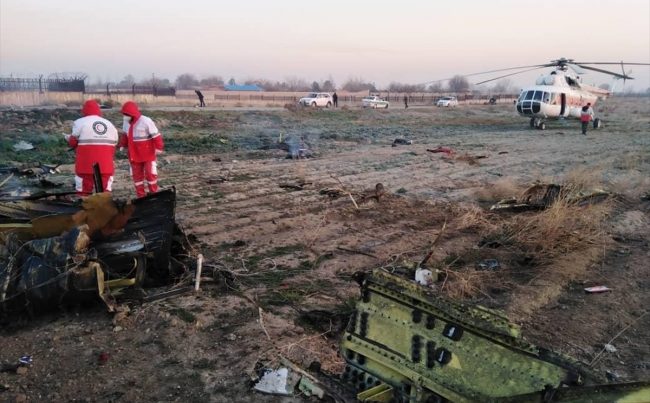 Ukrayna uçağı İran’da düştü – 180 ÖLÜ