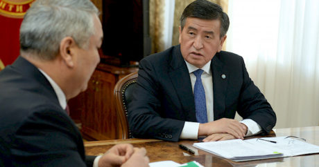 Cumhurbaşkanı Ceenbekov Milli İstatistik Komitesi Başkanı Sultanov’u kabul etti