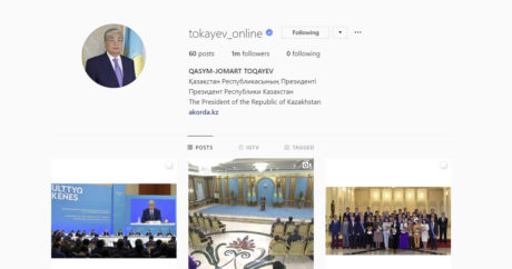 Cumhurbaşkanı Tokayev`in İnstagram`da takipçi sayısı 1 milyon oldu