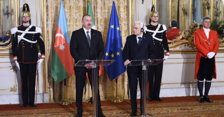 Azerbaycan ve İtalya Cumhurbaşkanları görüştü