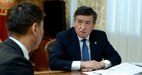Cumhurbaşkanı Ceenbekov, Dışişleri Bakanı Cengiz Aydarbekov’u kabul etti