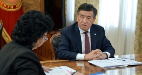 Cumhurbaşkanı Ceenbekov, Maliye Bakanı Ceenbayeva’yı kabul etti