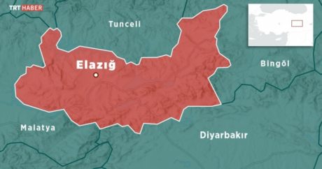 Elazığ`da 3,8 büyüklüğünde deprem meydana geldi