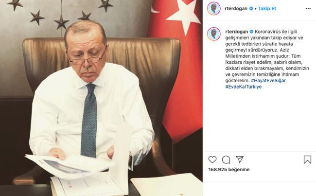 Cumhurbaşkanı Erdoğan, “Evde kal” çağrısını yineledi