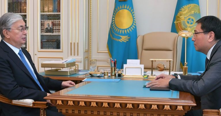 Cumhurbaşkanı Tokayev, Kazakistan Milli Bankası Başkanı`nı kabul etti