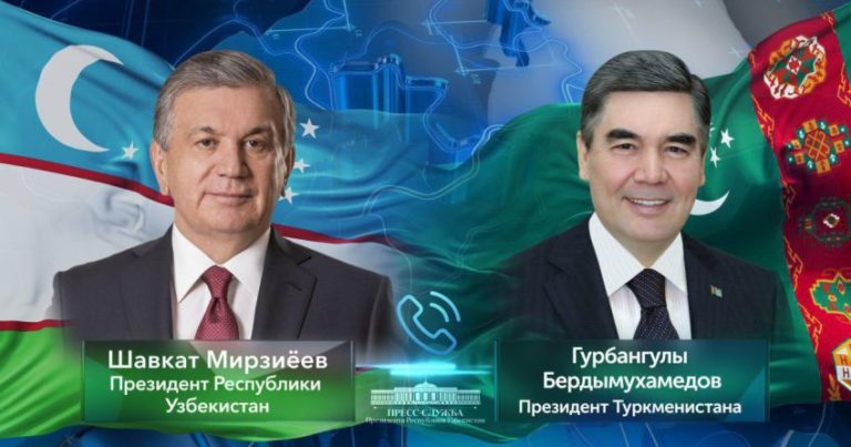 Mirziyoyev ve Berdimuhammedov telefonda görüştü