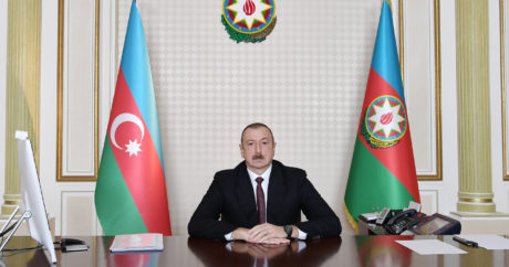 Cumhurbaşkanı Aliyev ulusa selseniyor