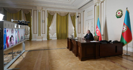 Cumhurbaşkanı Aliyev, Gürcistanlı mevkidaşı ile video konferans yöntemiyle görüştü
