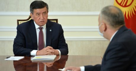 Cumhurbaşkanı Ceenbekov, Başbakan Birinci Yardımcısı Baranov`u kabul etti