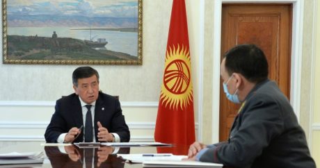 Cumhurbaşkanı Ceenbekov, İçişleri Bakanı Cunuşaliyev`i kabul etti