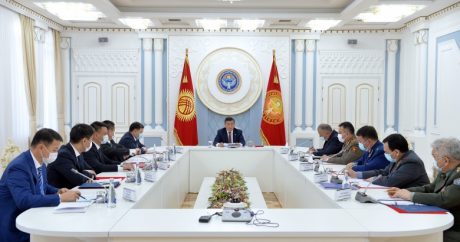 Devlet Güvenlik Konseyi Cumhurbaşkanı Ceenbekov başkanlığında toplandı