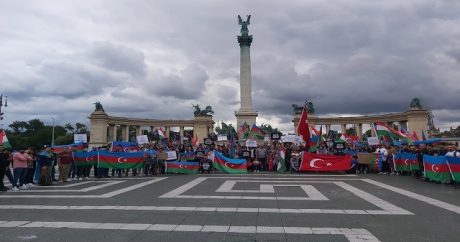 Macaristan’da, Ermenistan’ın saldırıları protesto edildi