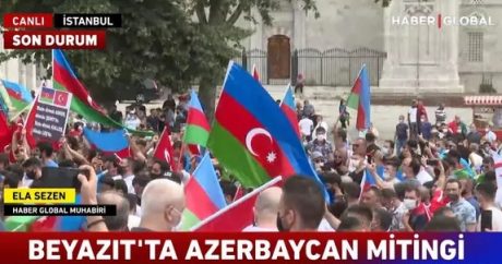 Türkiye’de Azerbaycan’a destek gösterileri