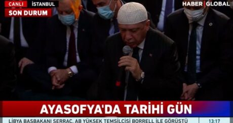 Cumhurbaşkanı Erdoğan Kur’an-ı Kerim okudu